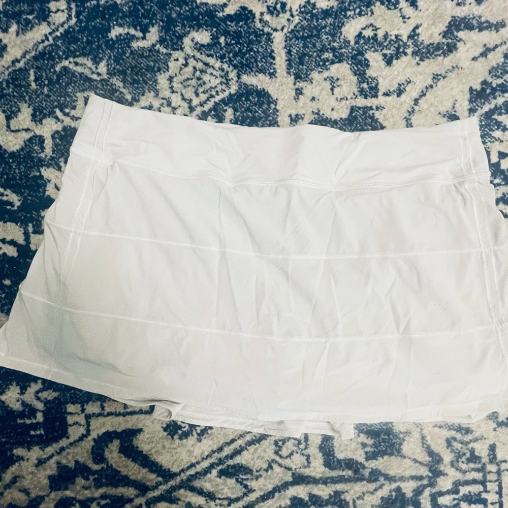Lululemon White Pleated Skirt Sz 14